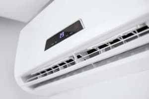 Closeup On A Split Type Air Conditioner